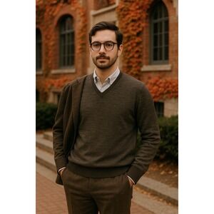 100% Pure Men's Brown Sweater